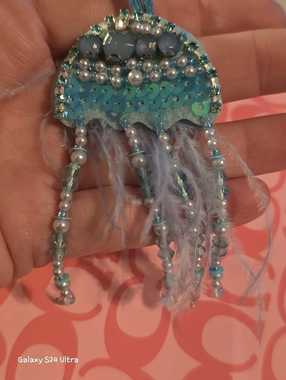 Jellyfish Bag Charm/ Keychain NEW